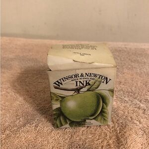 Vintage Windsor & Newton Ink Apple Green #961 Made in England NOS